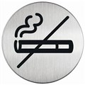 SIGN DURABLE PICTOGRAM SIGN NO SMOKING 83MM STAINLESS STEEL