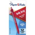 PAPERMATE INKJOY 300 RETRACTABLE BALLPOINT PEN MEDIUM 10MM RED EACH1 PACK12