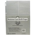 WATERVILLE BUSINESS CARD BINDER REFILL A4 CLEAR 5PK