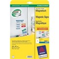 MAGNETIC SIGN PRINTABLE AVERY 959179 J8867 1UP A4 210MM X 297MM 5PK WHITE