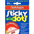SELLOTAPE STICKY DOTS PERMANENT MEDIUM 990006 64PK