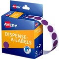 LABEL AVERY 937264 DISPENSER ROUND LABEL 14MM PURPLE BOX 1050PK