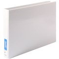 BINDER FOLDER RING BINDER INSERT LANDSCAPE A3 38MM 2D PVC BANTEX 279307 WHITE