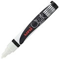 CHALK MARKER LIQUID PWE5M UNIBALL BULLET NIB 18MM WHITE