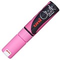 CHALK MARKER LIQUID PWE8K UNIBALL CHISEL NIB 8MM FLUORO PINK