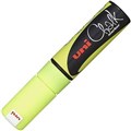 CHALK MARKER LIQUID PWE8K UNIBALL CHISEL NIB 8MM FLUORO YELLOW