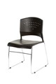 CHAIR YS DESIGN YS42 STADIUM VISITORS BLACK