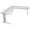 RAPID SPAN CORNER WORKSTATION METAL MODESTY PANEL 1500 X 1500 X 700MM WHITEWHITE