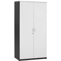 CUPBOARD CABINET OXLEY STORAGE FULL DOOR 900 X 450 X 1800MM WHITEIRONSTONE