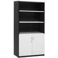 CUPBOARD CABINET OXLEY STORAGE HALF DOOR 900 X 450 X 1800MM WHITE IRONSTONE