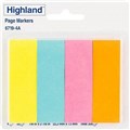 POST IT 3M 67194A HIGHLAND PAGEMARKERS 50 SHEETS PER PAD YELLOW BLUE PINK ORANGE 4PK