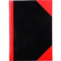 NOTEBOOK CUMBERLAND 43108 GLOSS COVER RULED A5 NOTE BOOK BLACK  RED 100 LEAF
