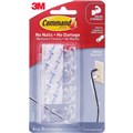 CORD CLIPS CORD ORGANISER COMMAND ADHESIVE HOLDS 10MM CORD MEDIUM CLEAR 4PK