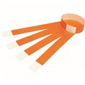 WRISTBAND REXEL ID SERIAL NUMBER WRISTBANDS FLUORO ORANGE EACH10 PACK100