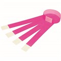 WRIST BAND REXEL ID SERIAL NUMBER WRISTBANDS FLUORO PINK EACH10 PACK100