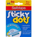 STICKY  DOTS SELLOTAPE 990001 REMOVEABLE GLUE DOTS 80PK