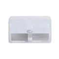 DISPENSER TWIN TOILET ROLL DISPENSER LIVI SIDEBYSIDE PLASTIC WHITE