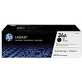 HP 36A 36 CB436AD CB436AD CB 436 AD LASER TONER CARTRIDGE TWIN PACK BLACK