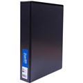 BINDER BANTEX INSERT RING BINDER PP 3D 65MM A4 BLACK 10PK