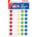 QUIK STIK LABEL CIRCLE 14MM DIAMETER 120PK ASSORTED