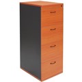 RAPID WORKER FILING CABINET 4 DRAWER LOCKABLE 465 X 600 X 1300MM BEECHIRONSTONE