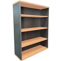 BOOKCASE SHELVING RAPID WORKER 3 SHELF 1200 X 900 X 300MM BEECH  IRONSTONE