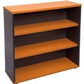 RAPID WORKER BOOKCASE 2 SHELF 900 X 300 X 900MM CHERRYIRONSTONE
