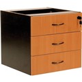 RAPID WORKER FIXED PEDESTAL 3 DRAWERS BEECHIRONSTONE