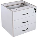 RAPID VIBE FIXED PEDESTAL 3 DRAWERS GREY