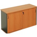 RAPID WORKER SLIDING DOOR CREDENZA 1500 X 450MM CHERRYIRONSTONE