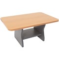 COFFEE TABLE RAPIDLINE RECTANGLE 900 X 600MM BEECHIRONSTONE