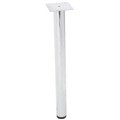 DESK TABLE LEG RAPIDLINE DC60CH ROUND LEG 60MM CHROME PACK 4