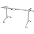 DESK FRAME RAPIDLINE BUDGET FLIP TOP TABLE BASE MECHANISM ONLY PRECIOUS SILVER TO SUIT 15001800W X 750MMD TOP