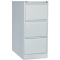 GO STEEL FILING CABINET 3 DRAWERS 1016 X 460 X 620MM SILVER GREY