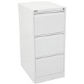GO STEEL FILING CABINET 3 DRAWERS 1016 X 460 X 620MM WHITE CHINA