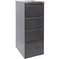 GO STEEL FILING CABINET 4 DRAWERS 1321 X 460 X 620MM BLACK RIPPLE