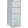 GO STEEL FILING CABINET 4 DRAWERS 1321 X 460 X 620MM SILVER GREY