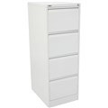 GO STEEL FILING CABINET 4 DRAWERS 1321 X 460 X 620MM WHITE CHINA