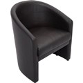 CHAIR SPACE TUB SINGLE SEATER PU BLACK