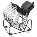 CHAIR TROLLEY RAPIDLINE STACKING CHAIR TROLLEY BLACK