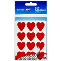 STICKERS HEART STICKER QUIKSTIK LABELS 22MM RED 48PK