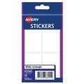 AVERY 932063 MULTI PURPOSE STICKERS RECTANGLE 40 X 50MM WHITE PACK 28