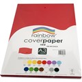 COVER PAPER A3 125GSM RAINBOW COVERPAPER RED 100PK