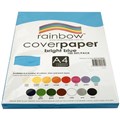 COVER PAPER A4 125GSM RAINBOW COVERPAPER BRIGHT BLUE 100PK