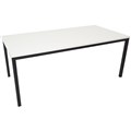 RAPIDLINE STF189W STEEL FRAME TABLE WITH WHITE TOP 1800 X 900MM