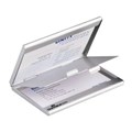 DURABLE BUSINESS CARD BOX DUO 2 COMPARTMENTS EACH WITH 10 CAPACITY