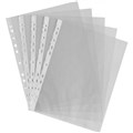 SHEET PROTECTOR CUMBERLAND SP613510 PVC 125 MICRON HEAVY DUTY A4 GLASS CLEAR 10PK