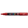 POSCA PAINT MARKER PC1M UNIBALL EXTRA FINE BULLET TIP NO 15 07MM RED