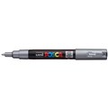 POSCA PAINT MARKER PC1M UNIBALL EXTRA FINE BULLET TIP NO 26 07MM SILVER