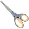 SCISSORS WESTCOTT TITANIUM BONDED SCISSORS CLIPPED TIP STRAIGHT HANDLE 203MM 8 INCH GREYYELLOW